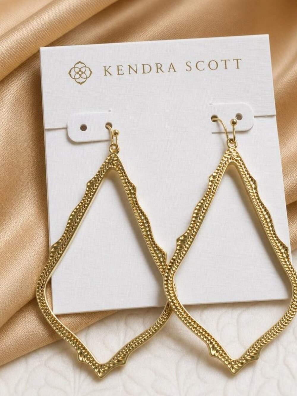 Kendra Scott Sophee Gold Drop Earrings 2.75" L